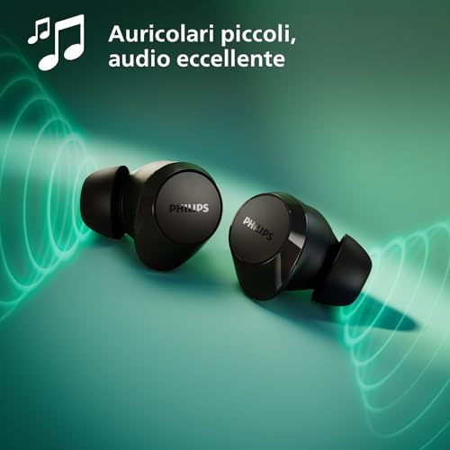 TAT1209WT Cuffie auricolari Bluetooth True Wireless - Auricolari piccoli, Valore importante, Audio naturale con bassi dinamici, Chiamate chiare y Alloggiamento per ricarica tascabile - Bianco