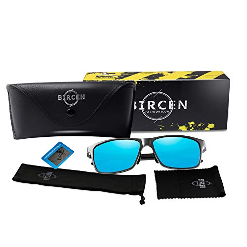 Bircen Polarized Driving Carbon Fiber Sunglasses For Men Sport Mens Sunglasses Al-Mg Metal Frame - Thumbnail 6