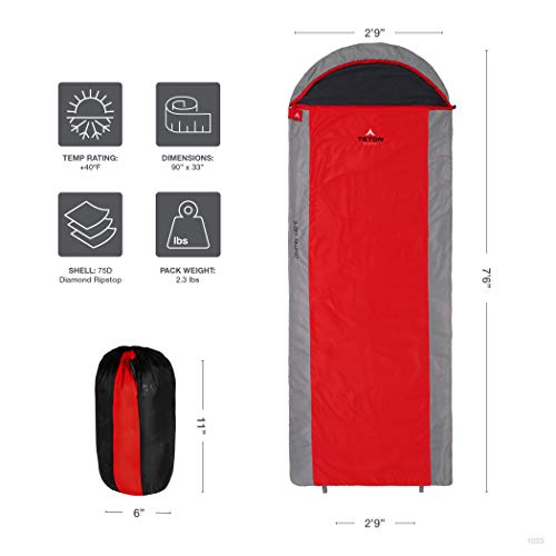 TETON Sports Journey Ultralight Sleeping Bag Perfect for Backpacking
