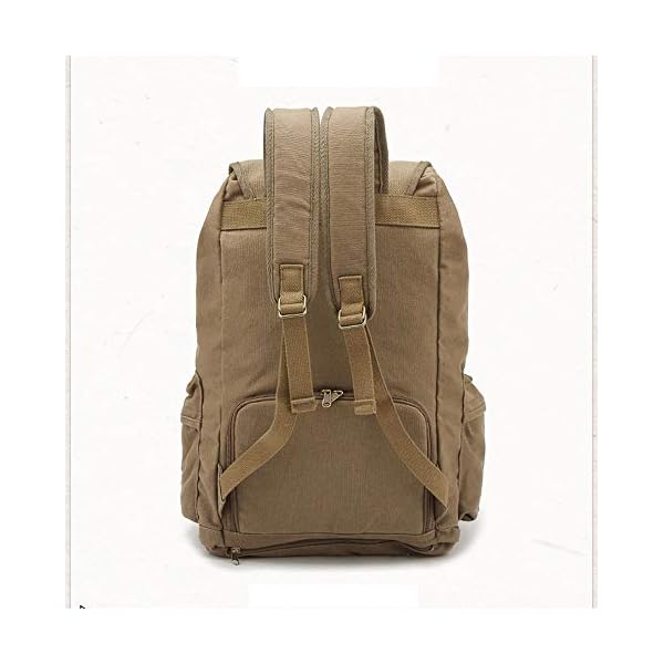 SYF&DJN Universal-große Kapazitäts Schultern Foto Taschen beiläufige Art und Weise im Freien Reise-Leinwand Rucksack mit… – Bild 3