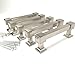 Southern Hills Brushed Nickel Drawer Pulls - 4 Inch Screw Spacing - (Pack of 5 Handles) Satin Nickel Kitchen Cabinet Pulls SHKM010-SN-5