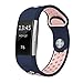SWEES Silicone Sport Bands Compatible Fitbit Charge 2, Breathable Sport Replacement Bands Air Holes Small & Large (5.7