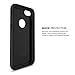 iPhone 7 Case, TOTU Heavy Duty Rubber Interior Scratch Protection Matte Finished Hard Cover Rugged Slim Dual Layer Protective Case for Apple iPhone 7 New Sliding Design Black
