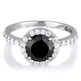 Carrie's Simulated Black Simulated Diamond Ring - Comparable To Sex & the City 2