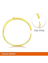 VICISION 2019 - Pulsera de 4 colores chapada en oro con circonita cúbica 5A para mujer