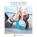 UpCircleSeven Yoga Wheel Set - Strongest & Most Comfortable Dharma Yoga Prop Wheel, 3 Pack for Back Pain Stretching & Backbends (12, 10, 6 inch) (Blue)