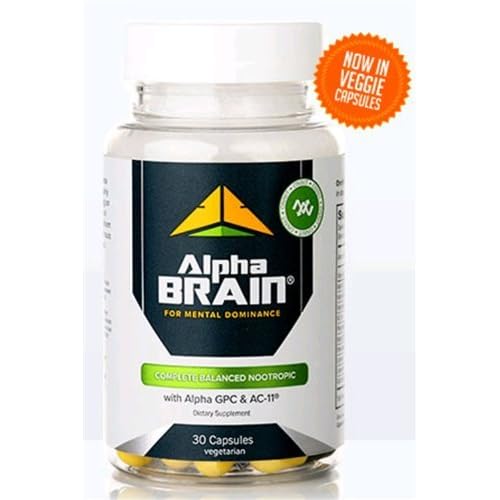 Alpha Brain By Onnit Labs | Advanced Brain Booster Nootropic Supplement 30 Ct | As Seen on the Joe Rogan Experience... image