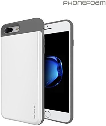 iPhone 7 Case, [Phonefoam New Secret ] Shockproof Dual Layer Card Slot Drop Protection Secret Space Wallet with Mirror For Apple iPhone (Black)
