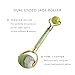 Inceptive Jade Roller - Healing Stone Massaging Tool and Rollers For Face, Neck, Eyes - Spa Rejuvenating Rolling Massager Tools For Anti-Aging, Skin Brightening, Firming - Jade Facial Roller