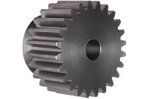 Ametric® S1630 Inch Steel Spur MPB Gear, 14-1/2 Deg 16DP, 30 Teeth, 1/2 Inch +/-1/16" Pilot Bore (B), 1/2" Face Width (F), 1-5/8 Inch Hub Dia (H), 0.5 Inch Hub Projection (P), 1 Inch total width, 2 Inch OD, (1-125)