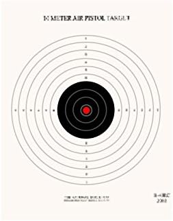 National Target Single Bull Red Center Air Pistol Target
