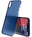 TOZO for iPhone X Case, Ultra Thin Hard Cover [0.35mm] World's Thinnest Protect Bumper Slim Fit PP Shell for iPhone 10 / X [ Semi-transparent ] Lightweight [Matte Blue]