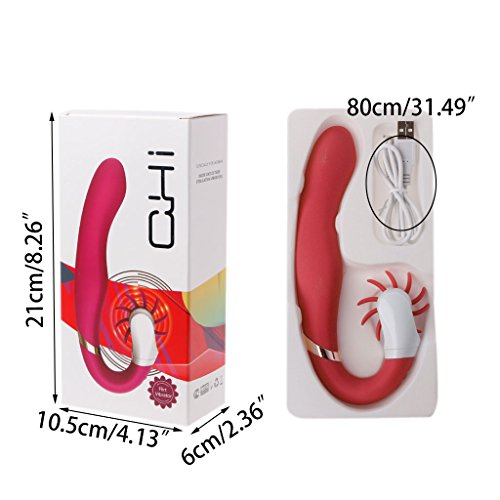 GaopaiCo Novelty Wireless Medicine Toys For Women & Couples - 12 Modes - 360 R -otating - Daily Size - 100 Waterproof - USB Charging - Purple