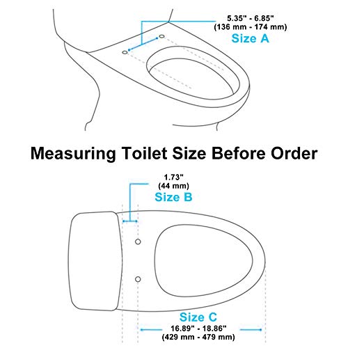 Bidet Seat, Hibbent NonElectric Bidet Toilet Seat with Dual Nozzles