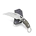 MASALONG Ghostly Claw Outdoor Camping Tactical Karambit Martial Claws Knife M121 (White)