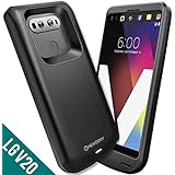 LG V20 Battery Case 5000mAh, Newdery Slim Extended Charging Case Compatible LG V20 [Black] - Support Full Protection