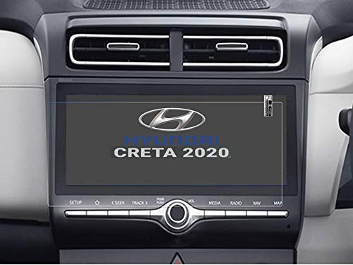 CAIDEN GUARDS Unbreakable 9H Screen Protector For NEW HYUNDAI Creta 2020 (10.25 Inch) 1.6 SX Automatic (Petrol) for Car Infotainment System [Transparent]