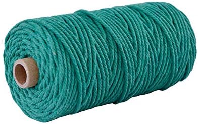 Cotton Twines Strings, 3mmx100m ​Natural Cotton Twine Cord Yarn Twine Cord Macrame Cord for Handmade Plant Hanger, Wall Hanging, Crafts, Knitting, Decorative Projects ​