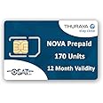 OSAT Thuraya Satellite Phone NOVA SIM with 170 Units (200 Minutes)