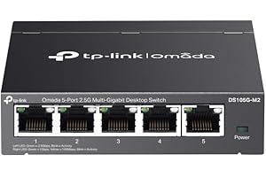 Omada 5-Port 2.5G Multi-Gig Unmanaged Switch | 25Gbps Switching Capacity | Silent Fanless Operation | Ideal for Gaming, 4K Vi