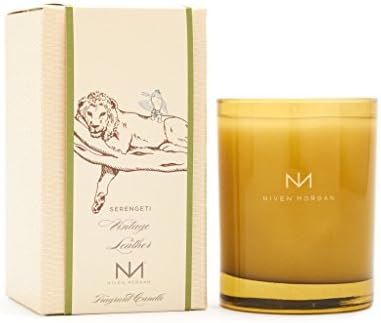Niven Morgan Serengeti - Vintage Leather Scented Candle - (No Matches)