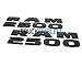 2 NEW MATTE BLACK RAM 2500 EMBLEMS NAMEPLATES BADGES 2014-2016