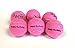 Happy Birthday Dog Tennis Balls (6 Pack) by Midlee (Regular, Pink)