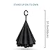 Double Layer Wind Proof, Hippih UV Proof Reverse Folding Inverted Umbrella Travel Umbrella with C Shape Handle and Carrying Bag