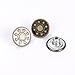 Shappy 50 Sets Metal Jeans Buttons Denim Replacement Buttons Tack Snap Buttons with Rivets and Storage Box for Jackets Jeans, Bronze and Silver