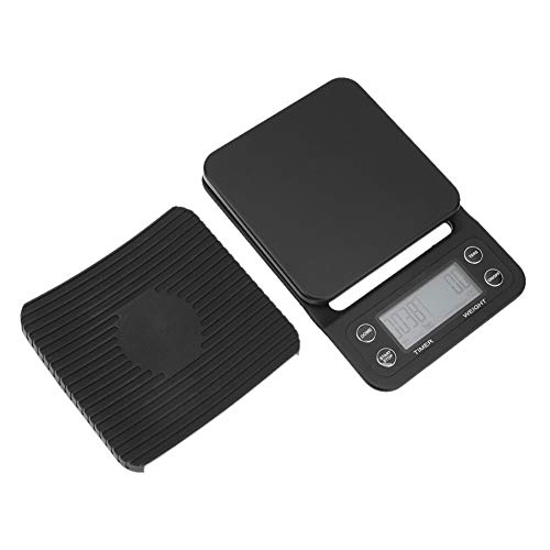 KingTo Scale Digital 5kg/0.1g High Accuracy Portable Mini Electronic Scale LCD Digital Kitchen Coffee Scales Weighing tool libra Precision Jewelry Scale With Timer