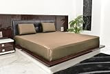 Egyptian Bedding 600 Thread Count Egyptian Cotton Sheet Set, 600TC, Full XL , Taupe Solid