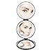 butyface Rechargeable Lighted Travel Makeup Mirror, 1X, 5X and 10X Magnifying Mirror with Lights, Tri-fold Compact Vanity Mirrors Folding Travel Mirror with LED Lights