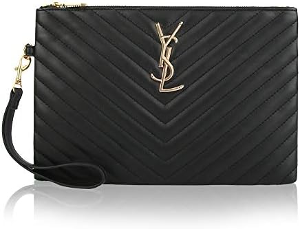 AUSTRY Oversized Envelope Clutch for Women Leather Designer Clutch Bag with Card Slots Quilted Handbag Purse