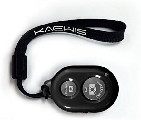 KAEWIS Wireless Camera Shutter Remote Control for Smartphones -Bluetooth Shutter for Selfie camera for iPhone, Smartphones (Black)