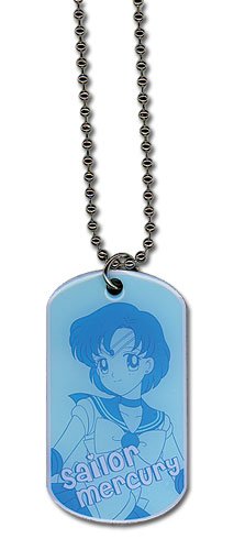 Sailor Moon Sailor Mercury Dog Tag Necklace