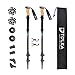 TOLKA Trekking Poles Collapsible Hiking Poles Lightweight, Walking Running Sticks with Natural Cork Grips, Quick Locks For Outdoor Walking Trekking Climbing-1 Pair