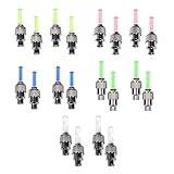Generic Led Flash Tyre Wheel Valve Cap Light for Car Bike Bicycle Motorcycle Wheel Light Tire 10 Pack Red Yellow Blue Green