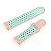 LoveBlue for Fitbit Blaze Band,Fitbit Blaze Sports Silicone Bracelet Strap Wristband Replacement Band Watchband with Frame for Fitbit Blaze (Pink&Azure+Rosegold Frame-Small)