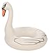 Kangaroo Jumbo 4-Foot x 4-Foot White Swan Inflatable Raft and Pool Float