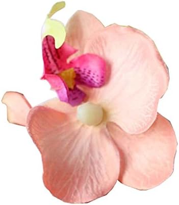 Kewl Fashion Women's Bohemia Orchid Flowers Hairpin Hair Clip Flower Brooch (Champagne)