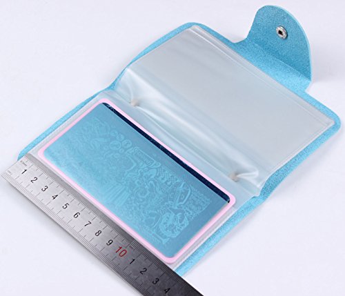 Finger Angel Light Blue Nail Art Stamp Plate Collection Image Plate Organizer 6X12cm Size Stamping Plate
