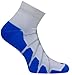 Sox Sport Plantar Fasciitis Arch Support Low Cut Running, Gym Compression Socks, White/Royal, Medium - SS4011