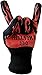 BBQ & Ove Gloves are Extremely Flame & Heat Resistant Barbecue Mitts with Silicone Fingers for Grilling, Smoking, Pit, Fireplace, Camping, or Kitchen Oven - EN407 Rated to 932 Fahrenheit