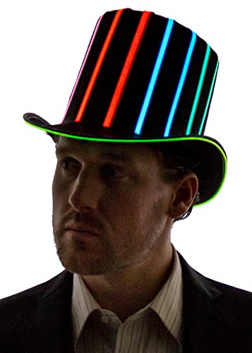 Neon Nightlife Light Up Top Hat 