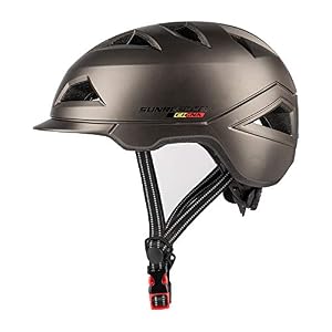 SUNRIMOON Adult Bike Helmet with Rechargeable USB Light, Urban Commuter Lightweight Cycling Helmet Adjustable Size for…