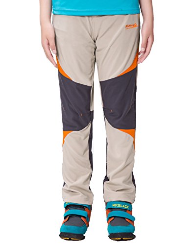 Makino Boy s Refreshing Jogging Trouser Lightweight Camping Pants With Stretch Waist Khaki & Black L Makino Boy s Refreshing Jogging Trouser Lightweight Camping Pants With Stretch Waist Khaki & Black L