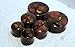 Pair - Masquerade Glass Essential Oil Ear Plugs Organic Handmade Ceramic double-flared body jewelry
