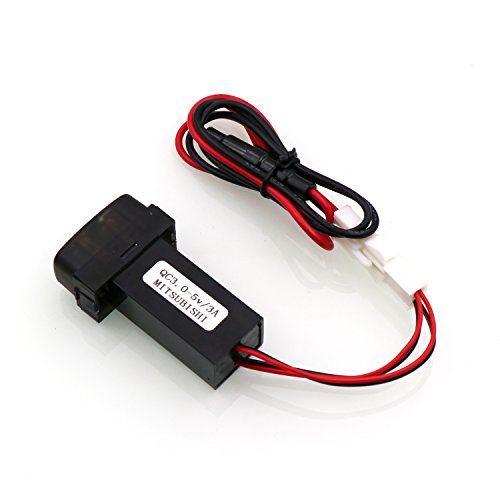 QC3.0+5V 3A Dual USB Power Socket, Quick Charge Car Charger USB Adapter for Smart Phone PDA iPad iPhone Android GPS Use for Mitsubishi