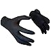 SemperForce Black Nitrile Disposable Gloves Powder Free Textured Fingertips 4 Mil Thickness Latex Free Medical Examination Glove (Extra Large)