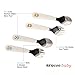 Toddler Utensils, Kirecoo 2-Set Set Stainless Steel Toddler Silverware with Toddler Fork and Baby Spoon, Come with Travel Carrying Case BPA Free